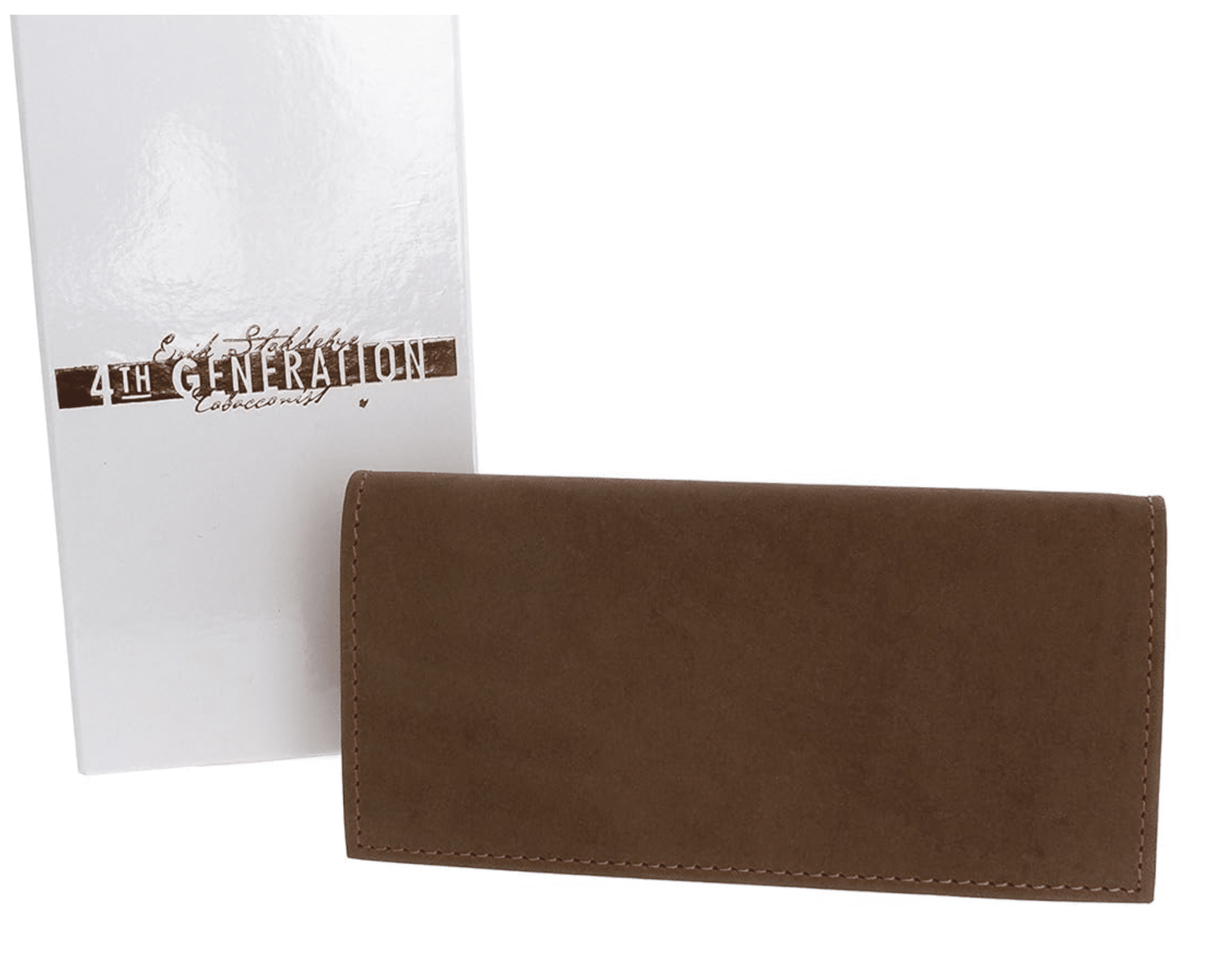 saga of survival tobacco pouch Erik Stokkebye 4th Generation Brown Leather Roll up Tobacco Pouch