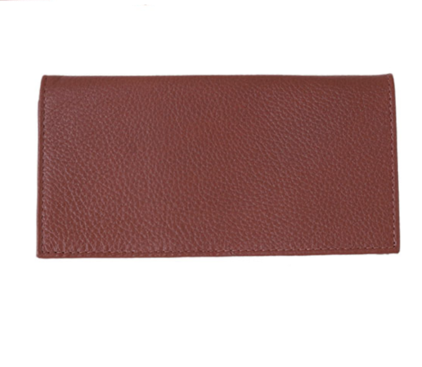 Genuine Leather Rollup Tobacco Pouch Brown