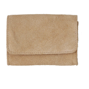 Genuine Leather Box Tobacco Pouch Suede