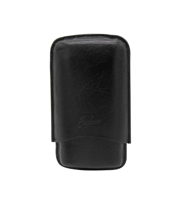 Brigham 3 Cigar Case Robusto Size - Black