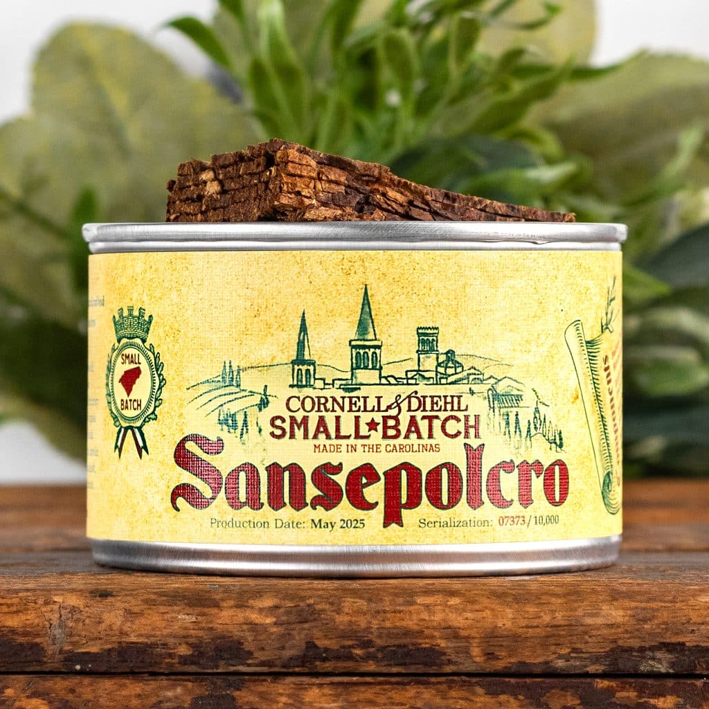 Cornell & Diehl Small Batch Sansepolcro Tobacco 2oz Tin LIMITED