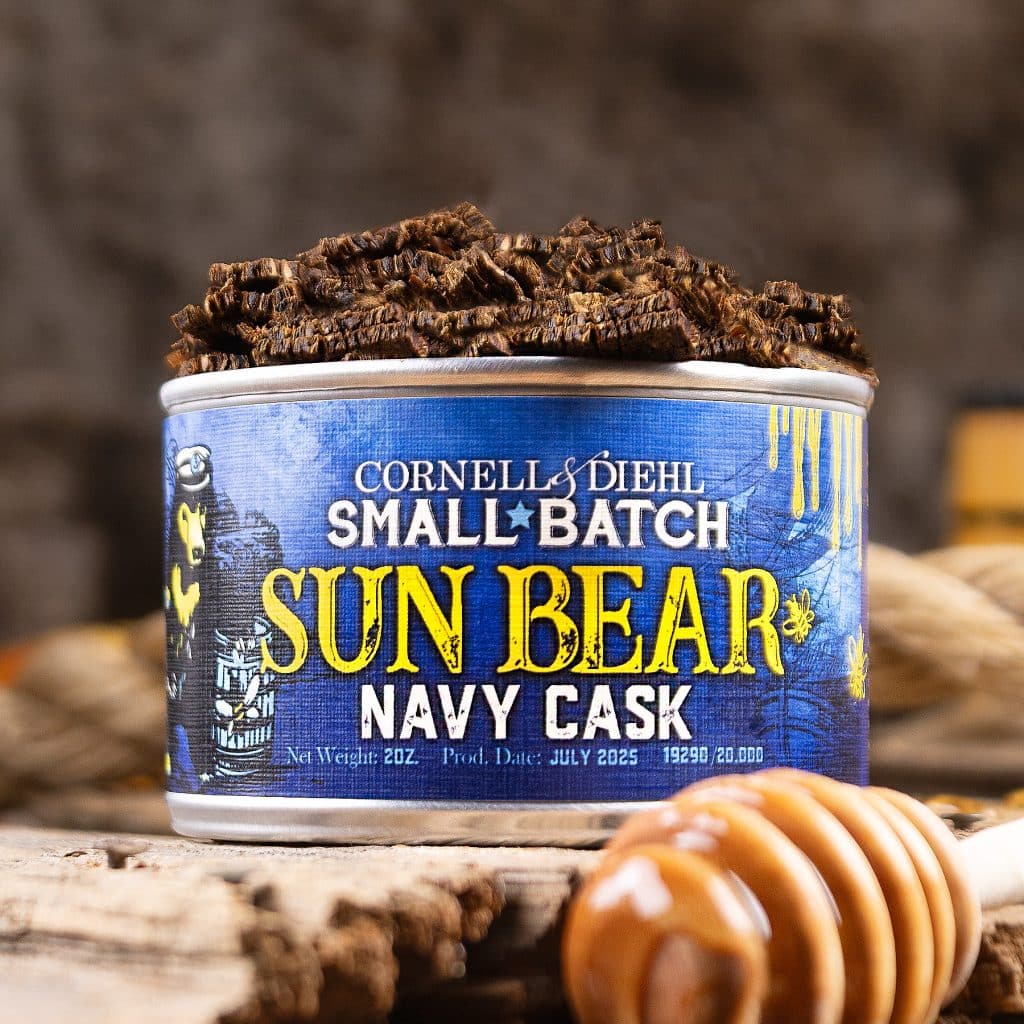 Cornell & Diehl Small Batch: Sun Bear Navy Cask 2oz Tin LIMITED